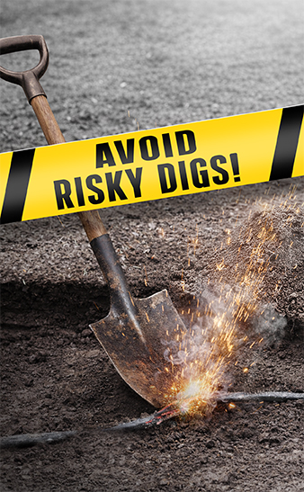 Man holding a shovel and plant